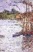 Childe Hassam The Mill Pond at Cos Cob oil painting artist